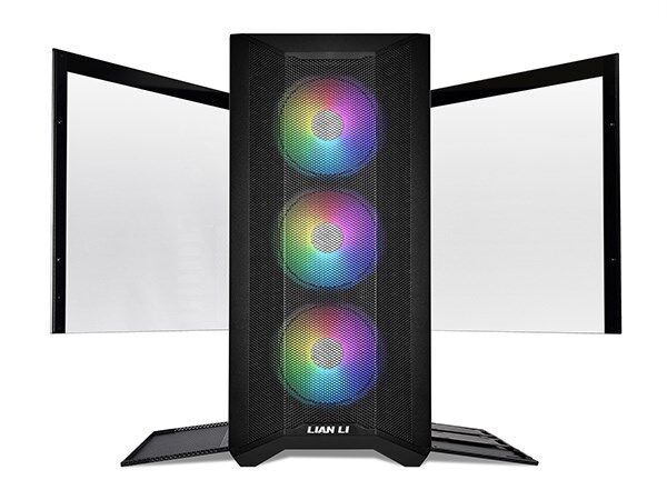 Lian Li LANCOOL II MESH RGB TEMPERLİ ÇOK YÖNLÜ FAN SEÇENEĞİ SİYAH OYUNCU KASASI