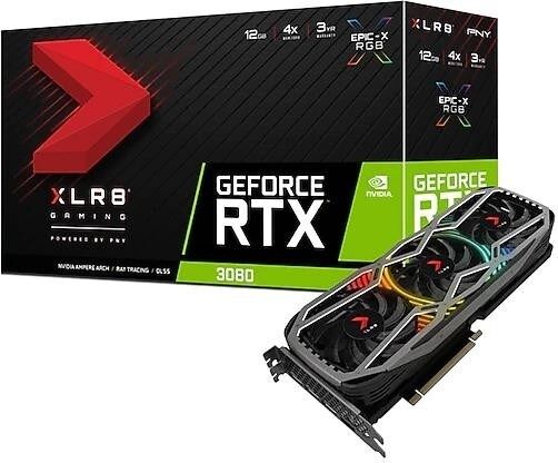 PNY NVIDIA GeForce RTX3080 XLR8 Gaming Revel Epic-X RGB 12 GB GDDR6X 384 Bit Ekran Kartı VCG308012L