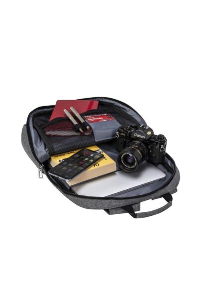 BP-Z204 Zaino Serisi 15,6 inç Uyumlu Su Geçirmez, Laptop Notebook Sırt Çantası-Gri