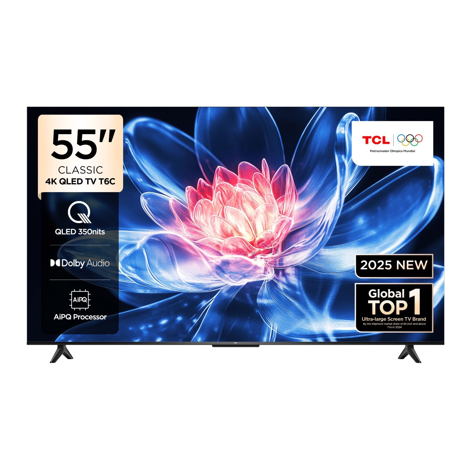 TCL 55T6CGTV 4K  UHD   QLED 55''  GOOGLE TV