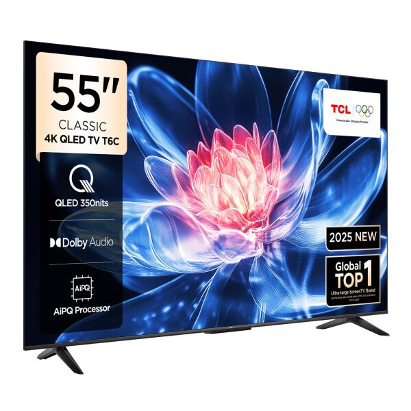 TCL 55T6CGTV 4K  UHD   QLED 55''  GOOGLE TV