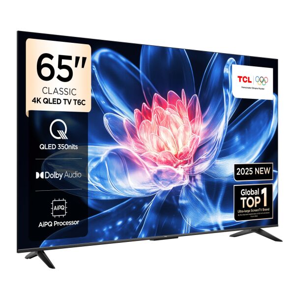 TCL 65T6CGTV 4K  UHD   QLED 65''  GOOGLE TV