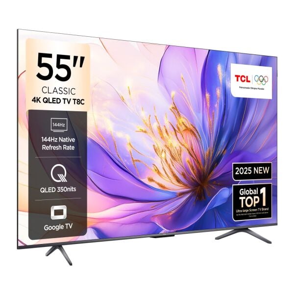 TCL 55T8CGTV 4K QLED 55'' 144HZ GOOGLE TV