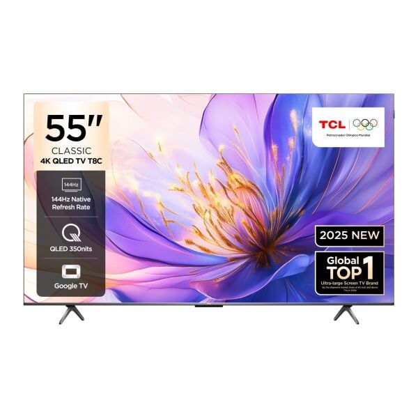 TCL 55T8CGTV 4K QLED 55'' 144HZ GOOGLE TV