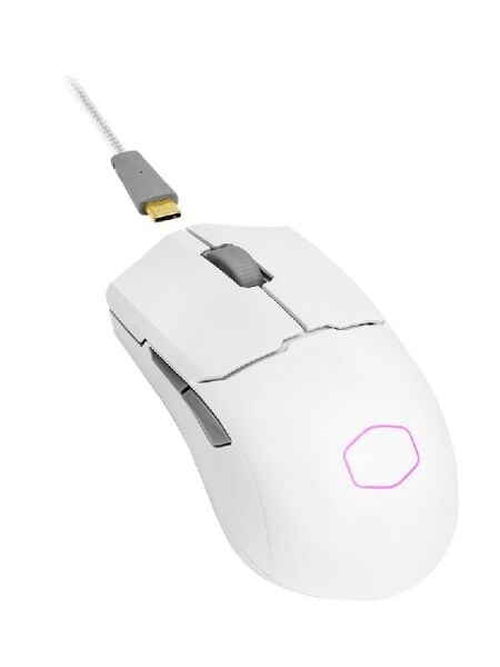 COOLER MASTER MM712 58GR KABLOSUZ 2.4G/BT ULTRA HAFİF BEYAZ RGB OYUNCU MOUSE