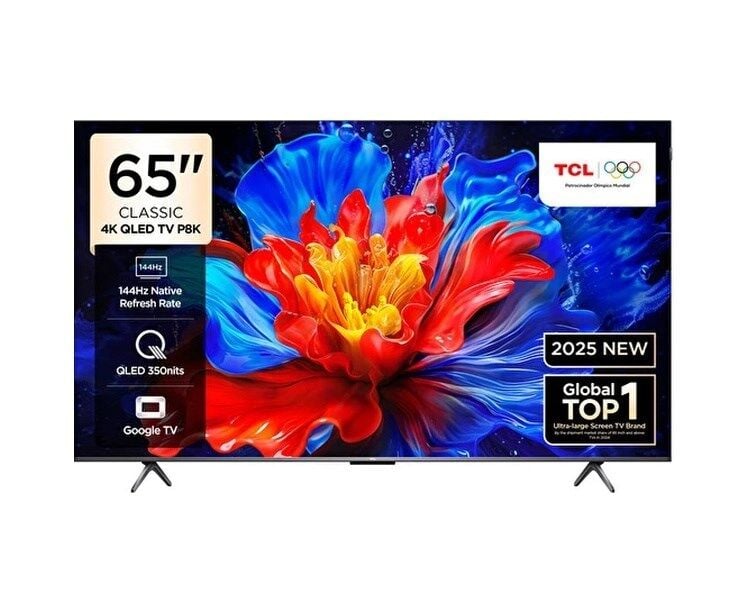 TCL 65P8K 4K UHD QLED 65'' 144HZ GOOGLE TV