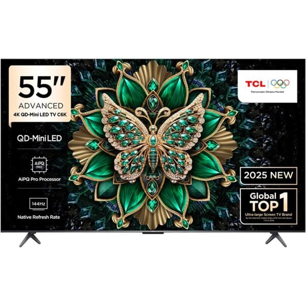 TCL 55C6K 4K UHD QD-MINILED 55'' 144HZ GOOGLE TV