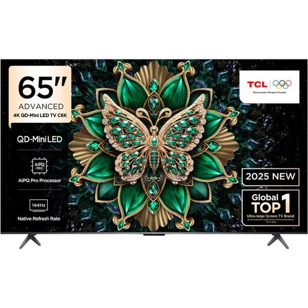TCL 65C6K 4K UHD QD-MINILED 65'' 144HZ GOOGLE TV