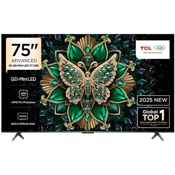 TCL 75C6K 4K UHD QD-MINILED 75'' 144HZ GOOGLE TV