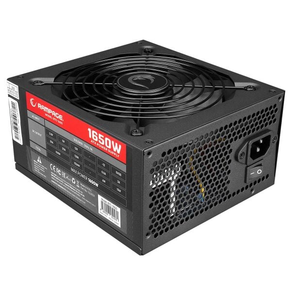 RAMPAGE BTC-1650 1650W 16* (6+2P)PCI EXP KABLOLU 14 CM FANLI BITCOIN POWER SUPPLY
