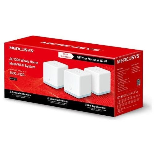 TP-Link Mercusys HALO S3 300Mbps Tüm Evi Kapsayan WI-FI Mesh Sistem (3 lü Set)