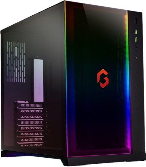 LIAN LI GAMEON EDITION DYNAMIC MID TOWER OYUNCU KASASI + LIAN LI U-2 FALCON GLAZE KASA FAN SİYAH