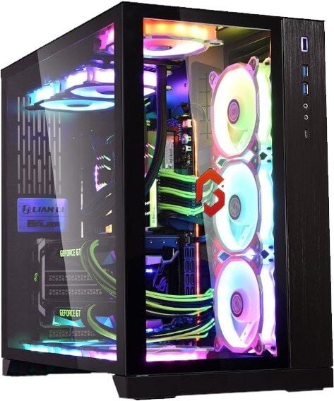 LIAN LI GAMEON EDITION DYNAMIC MID TOWER OYUNCU KASASI + LIAN LI U-2 FALCON GLAZE KASA FAN SİYAH