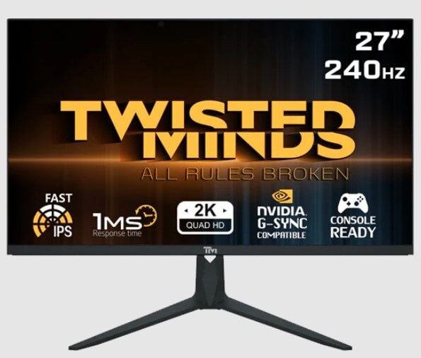 Twısted Mınds 27 TM272QE Qhd 165Hz 1ms HDMI Dp Freesync/gsync Çerçevesiz Rgb IPS Gamıng Monitör